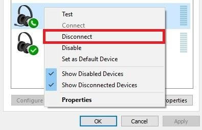 Disconnect microphone