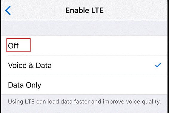 Enable LTE