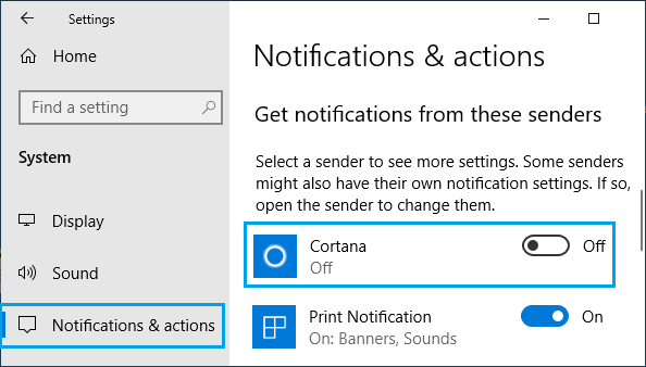 Turn off Notifications in Windows 10/11