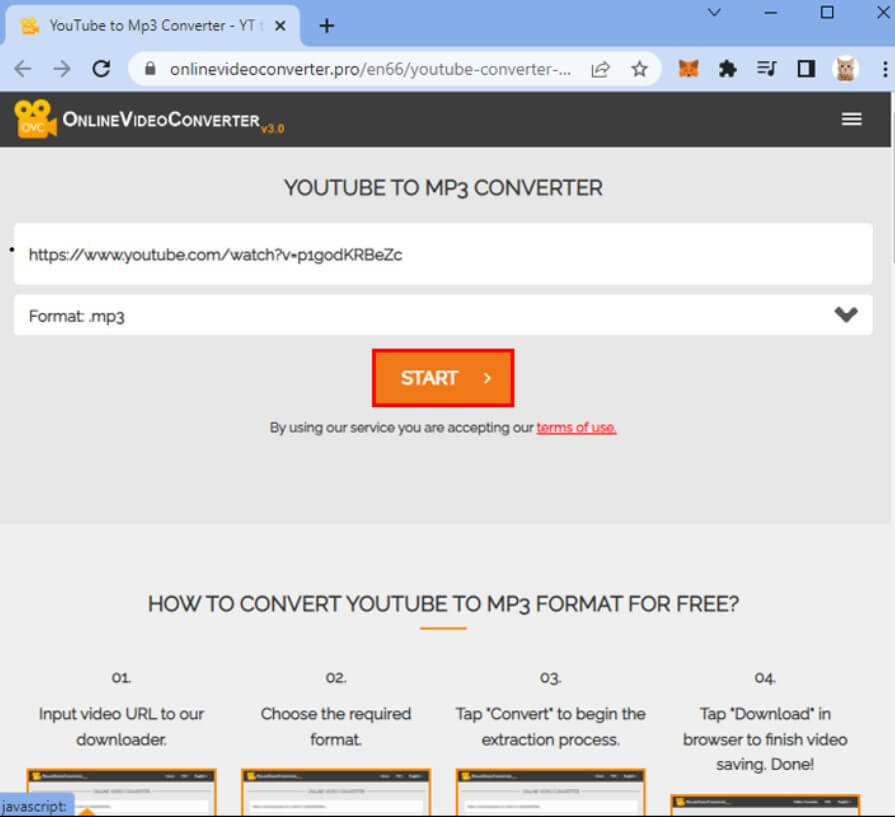 Convert YouTube Videos To Mp3 Using y2mate