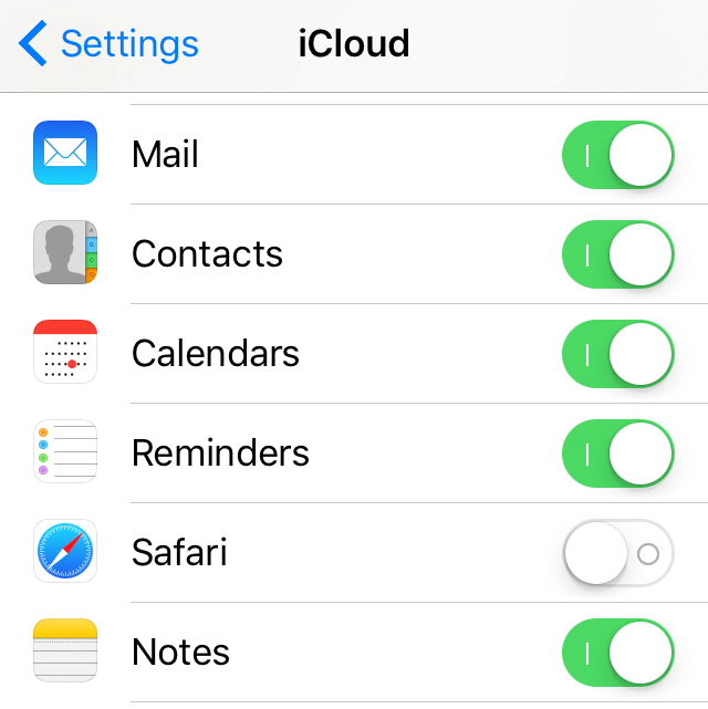 iCloud notes not syncing