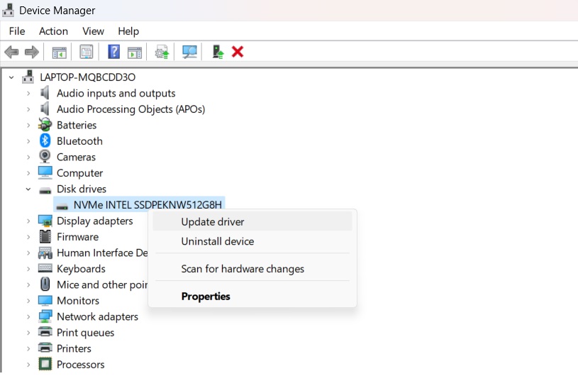 device manager