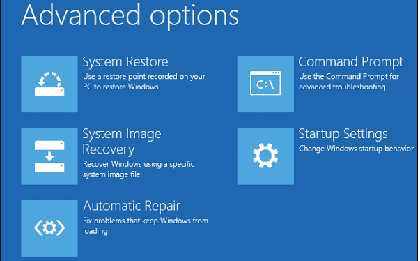 perform a system restore