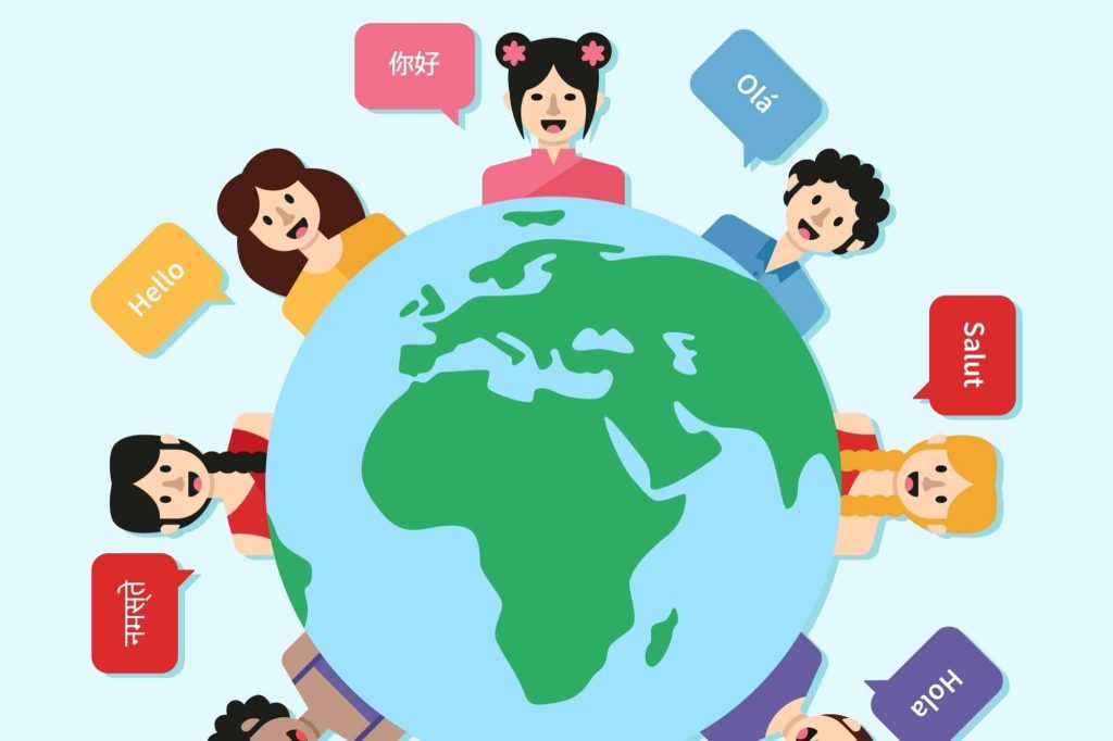 image depicting multilingual support