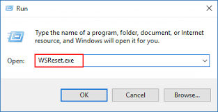 reset Windows store cache