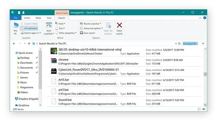  delete the bigger files from the system