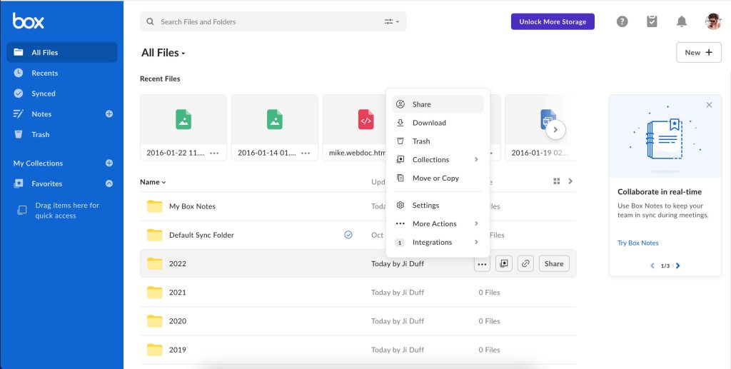 store files in cloud