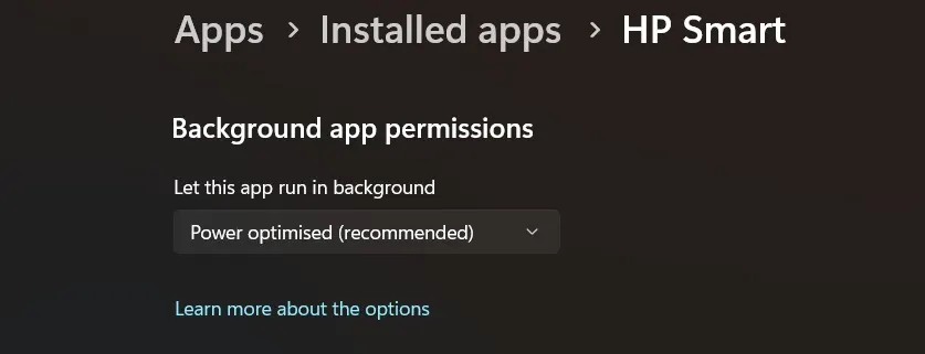 manage background app permissions