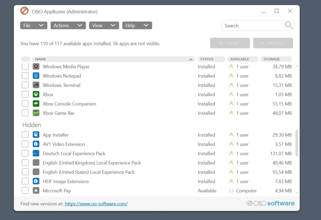use debloat software