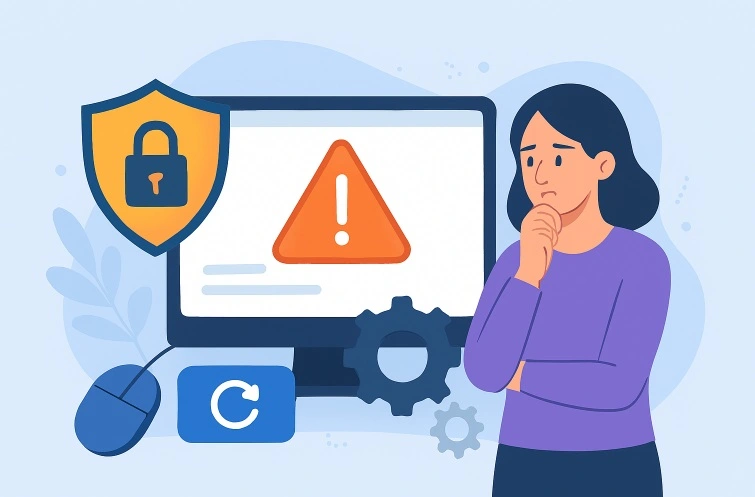 precautions before clearing cache on windows pc