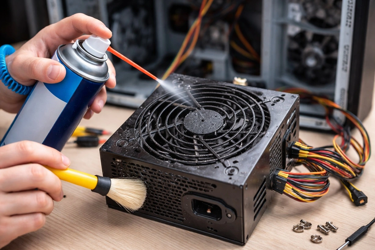 How To Clean PC Power Supply Unit Safely Without Damaging