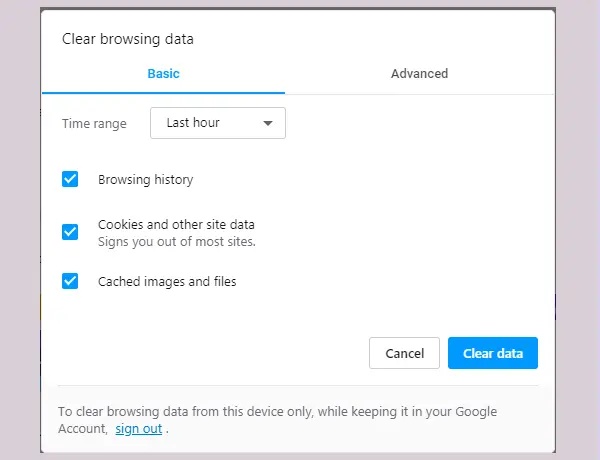 clear browsing history opera browser