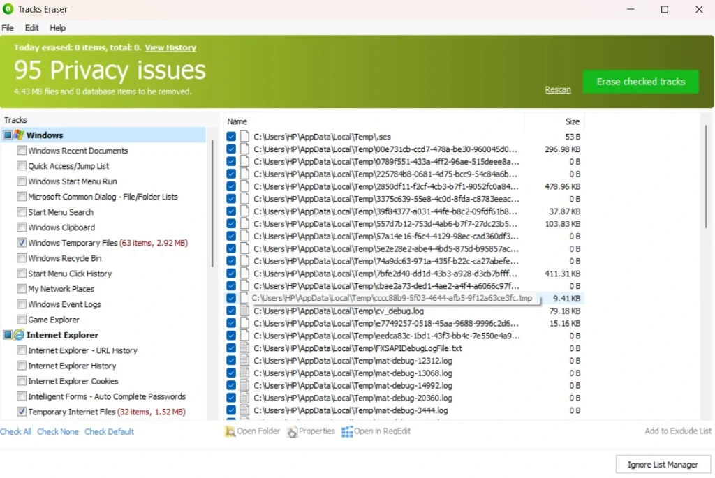 glary utilities privacy eraser