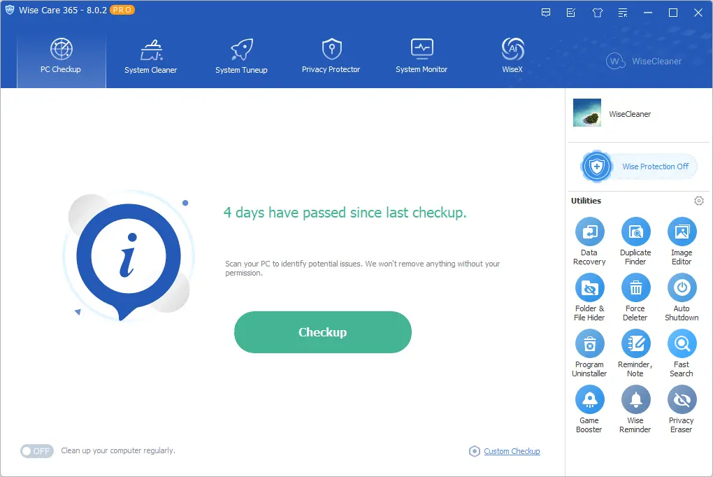 wise care 365 system tools utilities