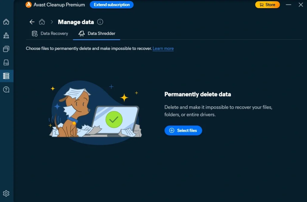 avast pc cleanup data shredder