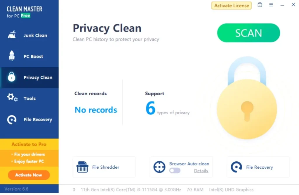 clean master privacy cleaner