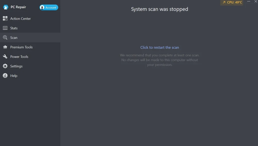outbyte pc repair start scan