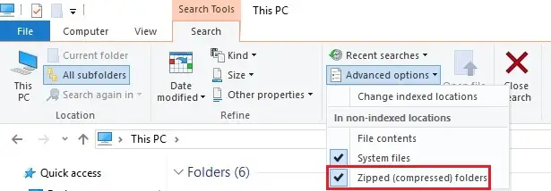 use advanced search options 