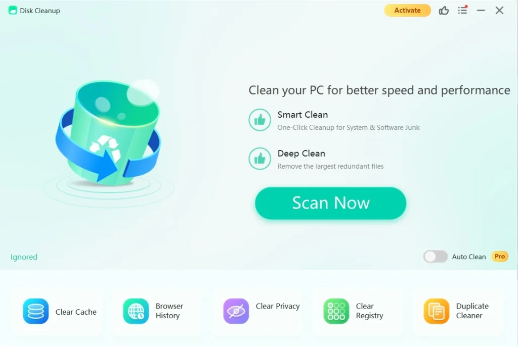 wmaster cleanup hit scan now