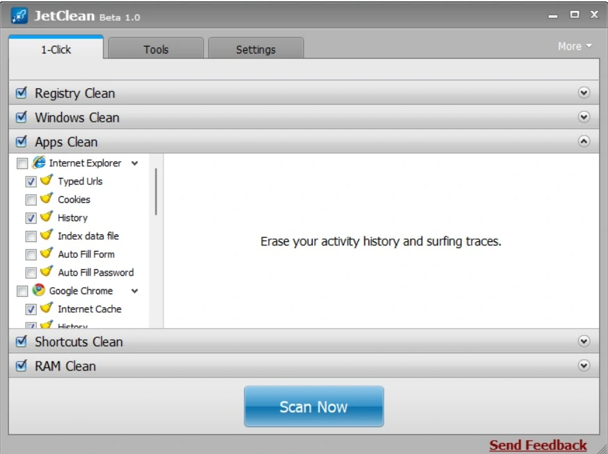 jetclean apps and privacy cleaner