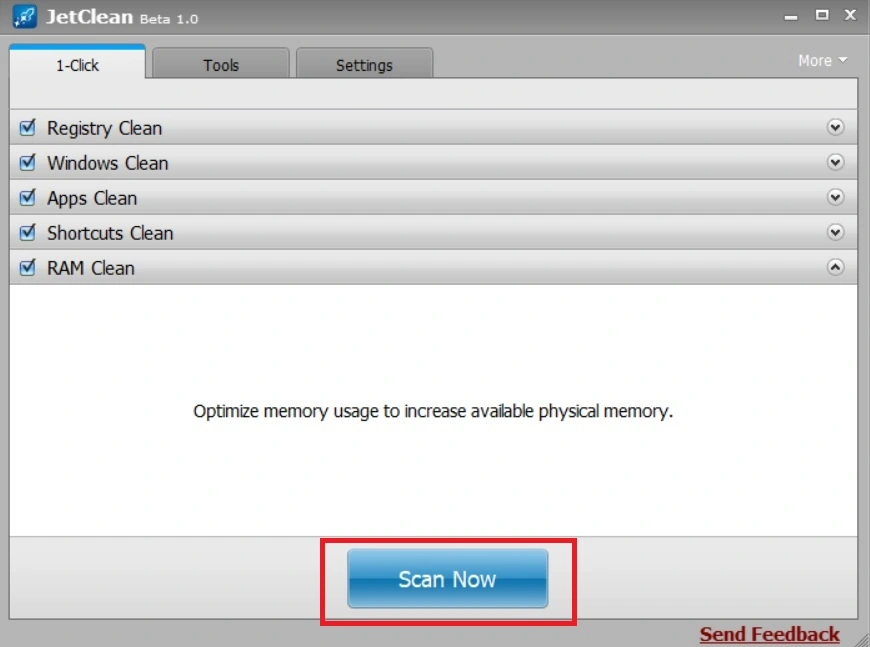 jetclean install and set up