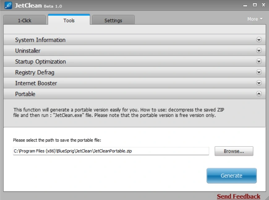 jetclean rescue feature